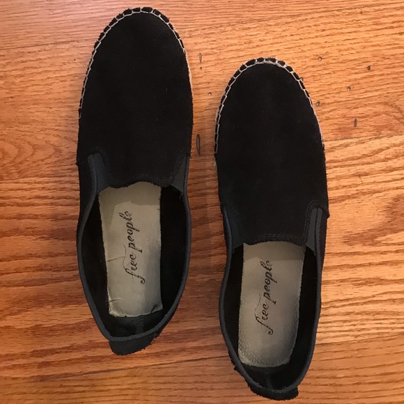 EUC Free People Suede Loafer, Black - Picture 2 of 5
